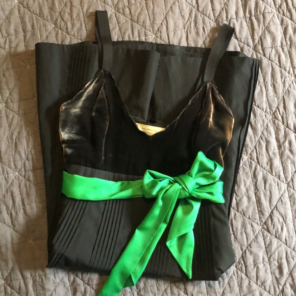 Anthropologie / Moulinette Soeurs Black A-Line Dress with Velvent Bodice Sz 2 - Picture 7 of 10